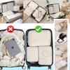 Zip Compression Luggage Organizer For Space Saving And Easy Packing