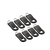 8-Piece Zipper Pull Replacement Set For Easy Jacket And Bag Repairs