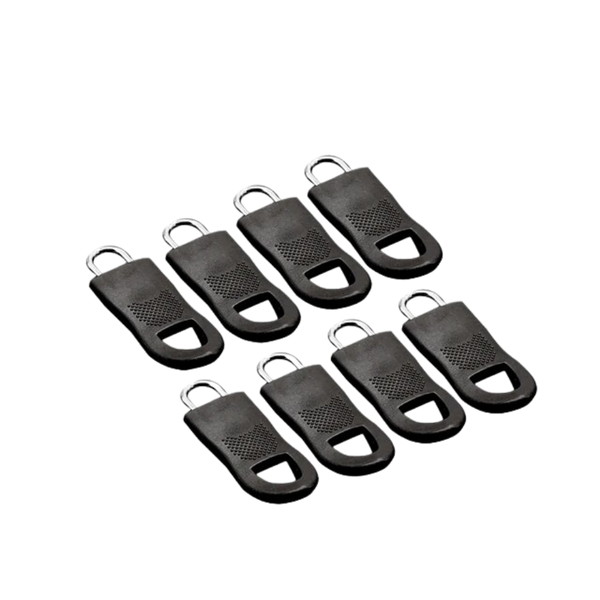 8-Piece Zipper Pull Replacement Set For Easy Jacket And Bag Repairs